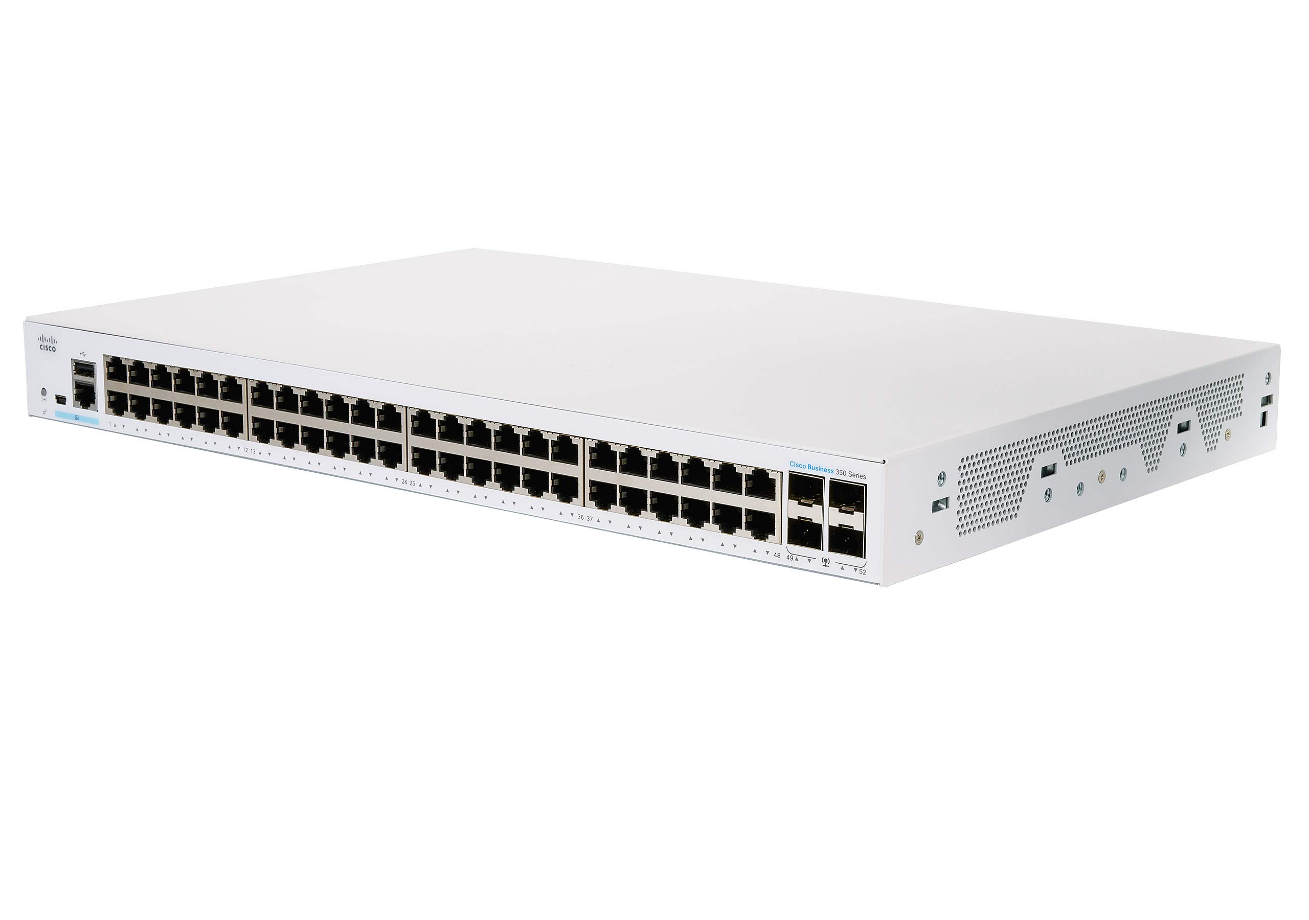 Cisco Switch 48 Port Giga, Managed, 4X SFP 10G, PoE (740W) \ CBS350-48FP-4X