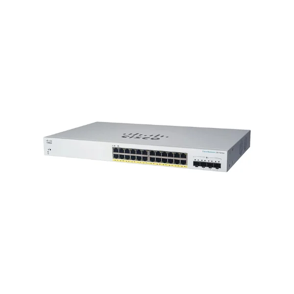 Cisco Switch 24 Port Giga , Smart, 4x SFP 1GE, PoE (195) \ CBS220-24P-4G